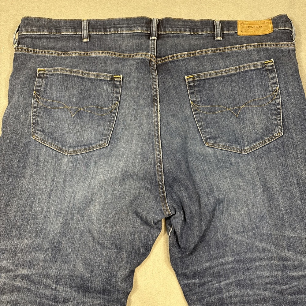 Ralph Lauren Sport Straight Jeans Dark Blue Dark Wash Stretch Men's 46/30 Denim